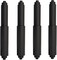 Toilet Paper Holder Roller 4pcs Black Color Plastic Toilet Tissue Flexible Holder Replacement Bathroom Plastic Spring Loaded Insert Spindle