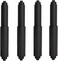 Toilet Paper Holder Roller 4pcs Black Color Plastic Toilet Tissue Flexible Holder Replacement Bathroom Plastic Spring Loaded Insert Spindle