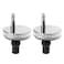 2pcs Toilet Seat Hinge Fixings Top Fix Nuts Screws Quick Release Hinges Fittings Back To Wall For Toilet Seat Hinges Replacement