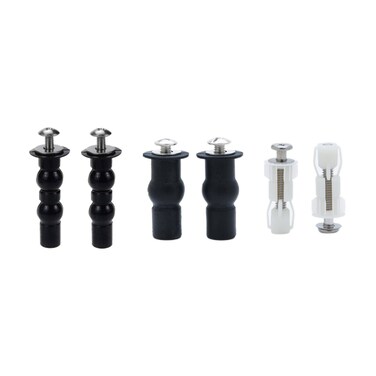 WDONAY Toilet Seat Hinge Bolts Screw 3 Pairs Universal Toilet Seat hinges Fix Expanding Rubber Top Screws and Nuts for Top Mounting