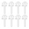 8 Pack Toilet Seat Screws Toilet Parts Replacement Kit Plastic Toilet Seat Bolts Toilet Seat Hardware White Toilet Seat Hinges Replacement Nuts Toilet Screw Cover Caps for Fixing Toilet Seat