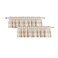2 Pack Buffalo Check Valances Gingham Plaid Window Treatment Living Room 18 inches Long Classic Bedroom Bathroom Rod Pocket Country Farmhouse Kitchen Window Curtain Valances - 54"x18" Beige &amp; White