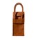 Wine Tote Carrier Bag   2 Bottle - Vegan Leather, Soft Suede Interior Pouch with Divider - Great for Travel, BYOB, Wine Tastings, Parties, Gifts, Hygge