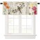EZON-CH Valance Window Curtains,Dragonfly Flowers,Rod Pocket Valance Curtain Window Treatment Thermal Insulated Valance Curtain,1 Panels,54x18 Inch