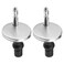 uxcell 2 Set Toilet Seat Hinge Fixings, Hinge Bolt Screws Toilet Seat Fixings with 47mm/1.85" Base, for Toilet Seat Fastener for Home Bathroom