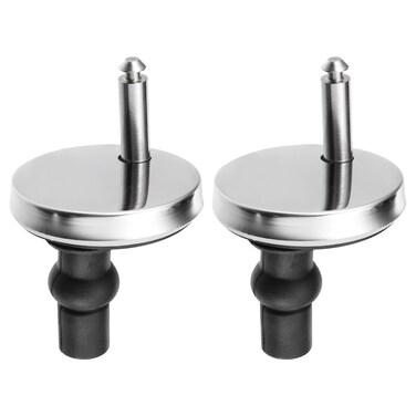 uxcell 2 Set Toilet Seat Hinge Fixings, Hinge Bolt Screws Toilet Seat Fixings with 50mm/1.97" Base, for Top Fixing Bolt Expansion Screw Cover Buckle