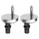 uxcell 2 Set Toilet Seat Hinge Fixings, Hinge Bolt Screws Toilet Seat Fixings with 50mm/1.97" Base, for Top Fixing Bolt Expansion Screw Cover Buckle