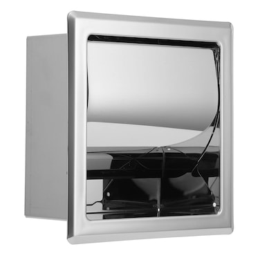 Recessed Toilet Paper Holder, Durable Mirror Surface Stainless Steel Paper Towel, Easy to Install Toilet Tissue Rack for Home Hotel Bathroom