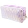 CALLARON Glitter Cosmetic Bag Makeup Bag Travel Clutch Organizer Bag Zipper Handbag Shimmery Sequin Portable Purse Wallet Evening Bag for Women 8.2 x 3.9 inch