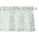 Leeva Sheer Voile Curtain Valances, Cyan Leaves Print Rod Pocket Valance Curtains Small Window Treatment Sheers for Bedroom Living Room Kitchen, 1 Panel, 52 x 18 Inches