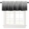 Zadaling Valance Curtain for Kitchen, Ombre Black Grey Window Valance for Living Room Scroll,Rod Pocket Valances for Bedroom Decor,Window Treatment Valance 1 Panel 18" x 54