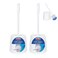 Lola Products Toilet Brush and Holder Set, The Classic Version, Durable, Strong Stiff Bristles for Deep Cleaning, Non-Scratch w/Compact Space Saving Storage Holder, 2 Pack