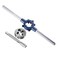 uxcell 5/16-32 UNEF Tap and Die Set with 25mm Round Die Stock Handle Wrench, High Speed Steel Machine Thread Tap and Round Die Threading Tool
