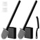 Black Toilet Brush, Toilet Bowl Brush, Silicone Toilet Brush and Holder, Compact Size, Toilet Brushes &amp; Holders for Dead Corner Clean, Ventilation Slots Base