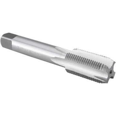 Burkit 7/8"-14 UNF Thread Tap Left Hand, HSS 7/8 x 14 UNF Straight Fluted Machine Tap