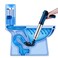 Battery Powered Electric Toilet Plunger, High Pressure Air Drain Clog Remover, Heavy Duty Plunger Tool for Toilet, Bathroom, Floor Drain, Sewer, Pipe with 4 Unclogger Heads &amp; Real-time Barometer