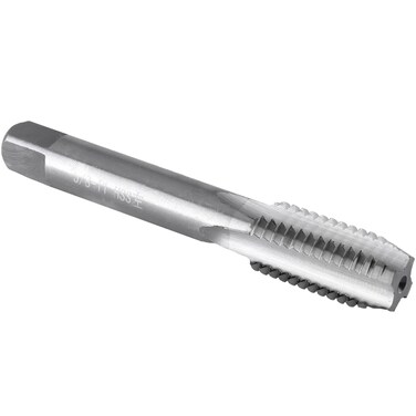 Burkit 5/8"-11 UNC Thread Tap Left Hand, HSS 5/8 x 11 UNC Straight Fluted Machine Tap