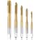Yakamoz 5Pcs Spiral Point Tap Set Metric Screw Thread Taps Machine Screws Tapping Bits M3 M4 M5 M6 M8 Threading Tools