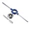 uxcell 1/2-12 UNS Tap and Die Set with 38mm Round Die Stock Handle Wrench, High Speed Steel Machine Thread Tap and Round Die Threading Tool