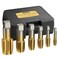 AMTOVL NPT Pipe Tap Set - 6-Piece, 1/8'', 1/4'', 3/8'', 1/2'', 3/4'', 1'' NPT Tap Set, GCr15 Steel Threading Plumbing Tap Set for Plumbers Clean and Re-thread Damaged DIY or Jam Pipe Threads