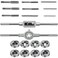 Master Precision Threading with the KEWAYO 20-Piece Metric Tap &amp; Die Set - M3 to M12 Fine &amp; Coarse Tools, Wrench Accessories, and Tray Case