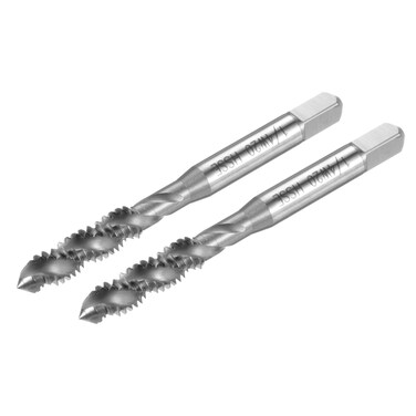 uxcell 2pcs Spiral Flute Thread Taps, 1/4-20 BSW H2 Screw Threading Tap, Machine Tapping Tools for Machinist Repair (M35 Cobalt High Speed Steel (HSS-CO), Uncoated)