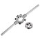 uxcell Die Stock Handle Wrench Set, 5/16-24 UNF Round Die and 25mm Die Holder (Fits 5/16" (UNC/UNF) / Metric M7-M9 / 25mm OD Dies) for Bolt Thread Repair