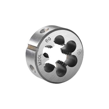 uxcell M20 x 2.5 Metric Round Die, Machine Thread Left Hand Threading Die, Alloy Steel Screw Thread Cutting Die