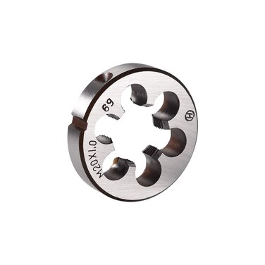 uxcell M20 x 1 Metric Round Die, Machine Thread Right Hand Threading Die, Alloy Steel Screw Thread Cutting Die