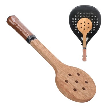 Wooden Tennis Spoon Sweet Trainer Tennis Racket, Tennis Pointer Spoon, Practice Batting Accurately Good Control Improve Responsiveness for Outdoor Indoor