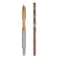 uxcell M4 x 0.7 Spiral Point Thread Tap and 3.3mm Drill Bit Set, Metric Titanium Plated Cobalt High Speed Steel Machine Screw Thread Tap Threading Tool