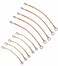 Multi Kit (10 Pack) Universal 8"+12" Inch (20cm+30cm) Copper Ground Straps. Made in USA (Bonding)