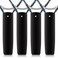 Blueweenly 4 Pcs Tennis Racket Handle Covers Black Tennis Racket Grip Cover Removable Tennis Protective Handle Wrap Non Slip Canvas Tennis Racket Sleeve Racket Grip Protector for Active Players