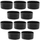 SQXBK 10PCS Black Tennis Racket Silicone Racquet Grip Ring Racket Band Tennis Racket Grips Rubber Ring Non Slip Racket Rubber Ring Absorbent Overgrip