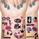 Maitys 288 Pcs Music Temporary Tattoos Stickers, Mixed Style Hand Wrist Body Art for Kids Disco Music Tattoo Stickers for Children Music Theme Party Supplies Decorations Boys Girls Birthday Gifts