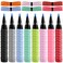 OKAMMY Pickleball Paddle Grip Tape for Handles - Tennis Racquet Grip Wrap 12 Pcs Badminton Racket Grip Overgrip Tape with Anti Slip Perforated (Multicolored)