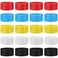 Leitee 20 Pcs Tennis Racket Silicone Ring Tennis Racket Grip Bands Rubber Ring Anti Slip Tennis Absorbent Cover Hold Overgrip in Place for Squash Racquetball Badminton Baseball Racket, 5 Colors