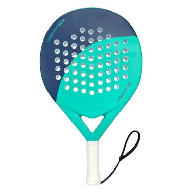 Generic Custom 38mm Thickness Graphite Carbon Padel Tennis Rackets, Light blue