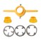 Pvc Pipe Threader Plumbing Tool Set With 3 Moulds, Npt Round Pipe Mould Set, Pipe Threader Plumbing Tool, Threader For Pvc Pipe Fittings, 6 Piece Steel Plastic Pipe Threading Mould Set