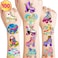100 PCS Roller Skate Skating Temporary Tattoos Themed Birthday Party Favors Decorations Supplies Decor Retro 80s 90s Disco Skateboard Tattoo Stickers Gifts For Boys Girls Class Prizes Carnival