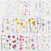 Konsait 25 Sheets Flower Temporary Tattoos, Fake Tiny Temporary Tattoo Waterproof Body Art Sticker for Women Girls Kids,Hand Neck Wrist, Brirthday Party Favour Supplies,Party Bags Filler