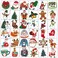 CHARLENT Christmas Temporary Tattoos for Kids - 296 PCS Christmas Individual Tattoos for Kids Christmas Xmas Party Favors, Stocking Stuffer, Christmas Eve Gift