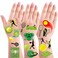 OriniPlay 300 Tennis temporary Tattoos Stickers Tennis Sports Themed Party Supplies Decorations Tennis Racket Baby Shower Birthday Party Tattoos