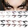 Eye shadow Tattoo Sticker, Temporary Eye Tattoo Makeup Transfer Stickers Eyeliner Eyeshadow Sticker Eyes Makeup Party Lace Stickers on Face 20pcs /10 Pairs ##-Colorful