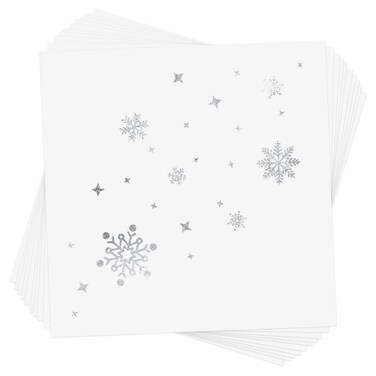 SNOW SHIMMER set of 10 metallic kids temporary tattoos   Snowflake Flash Tattoos   Winter party favor   Frozen party   kids temporary tattoo   Holiday party favor