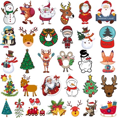 Tazimi Christmas Temporary Tattoos for Kids-3D Large Xmas Tattoo Stickers for Boys and Girls,Christmas Holiday Party Decorations, Gifts,Game Event Rewards