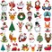 Tazimi Christmas Temporary Tattoos for Kids-3D Large Xmas Tattoo Stickers for Boys and Girls,Christmas Holiday Party Decorations, Gifts,Game Event Rewards