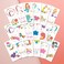 PapaKit Unicorn and Friends 36 Temporary Fake Tattoo Set, 18 Individually Wrapped Sheets   Kids Girls &amp; Boys Birthday Party Favor Gift Reward, Non-Toxic Safe Removable