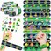 Cherisnowy 48 PCS Alien Party Favors 24 Tattoos Sticker and 24 Slap Bracelets Wristbands Perfect for Space Themed Birthday Baby Showers or Classroom Rewards Ideal Decor and Gifts for Girls and Boys