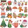 Leesgel 150 Styles Patterns Glitter Christmas Temporary Tattoos, Holiday stickers for Merry Christmas Party Favors Supplies, Stocking Stuffers Christmas Treats for Kids Toddlers-12 Sheets